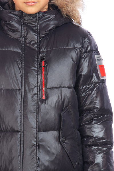 Пуховик WHS Черный, 8783290