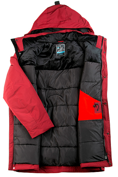 Мужская зимняя Парка WHS Бордовый, 8783357