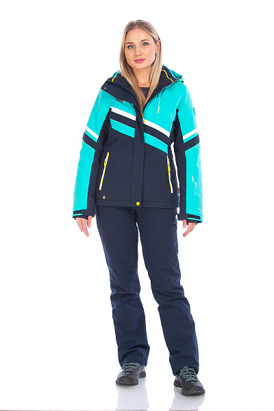 Женский горнолыжный Костюм High Experience Бирюзовый, 6980402K2