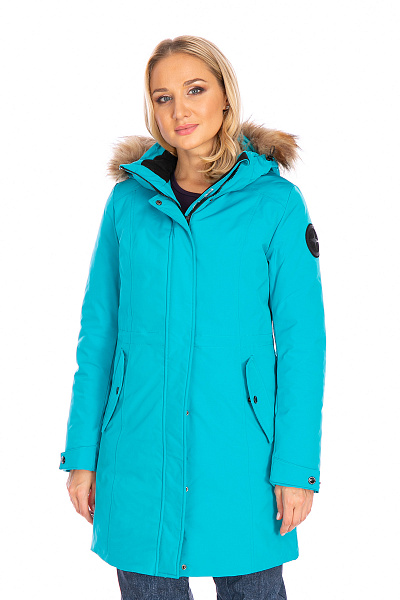 Женская зимняя Парка Lafor Бирюзовый, 767036