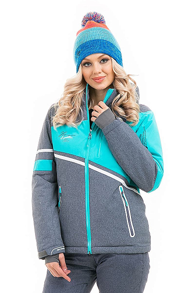 Женская горнолыжная Куртка High Experience Голубой, 6980207