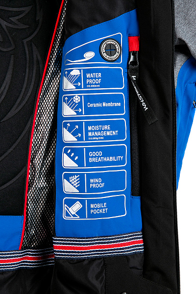 Мужская горнолыжная Куртка WHS Синий, 8783312