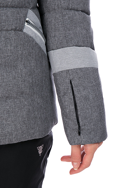 Женский горнолыжный Пуховик WHS Серый, 8783194