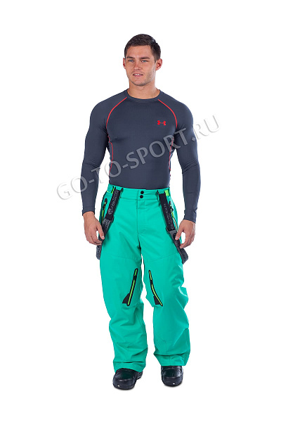 Мужские горнолыжные Штаны WHS Зеленый, 878358