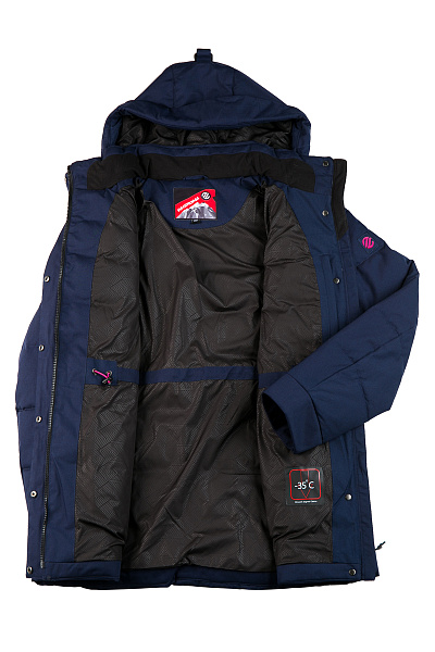 Женский зимний Пуховик WHS Темно-синий, 8783153