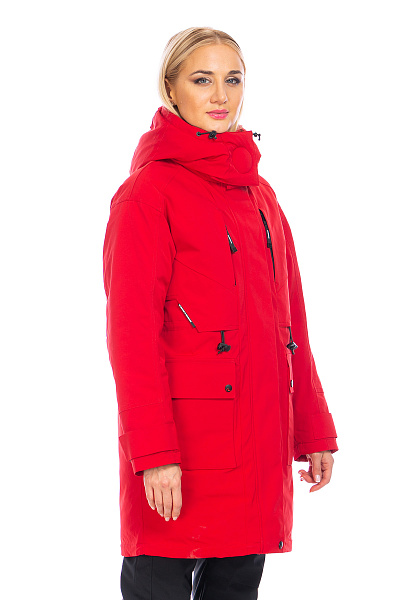 Женская зимняя Парка WHS Красный, 8783339