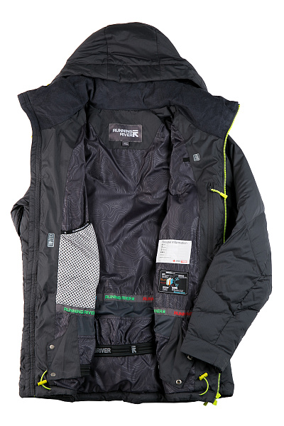 Мужской горнолыжный Пуховик Running River Серый, 827872