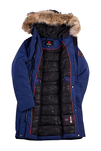 Женская зимняя Парка WHS Синий, 878374