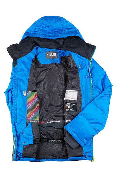 Мужской горнолыжный Пуховик Running River Голубой, 827869
