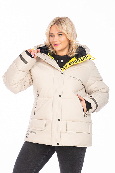 Куртка женская WHS Бежевый, 8783395