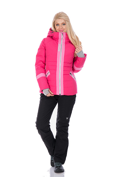 Женский горнолыжный Пуховик WHS Малиновый, 8783194