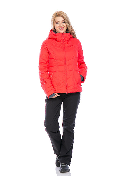 Женский горнолыжный Пуховик Running River Коралловый, 827866
