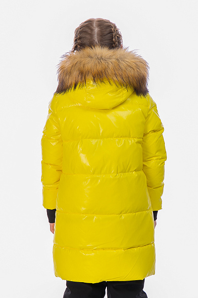 Детский зимний Пуховик WHS Желтый, 8783210