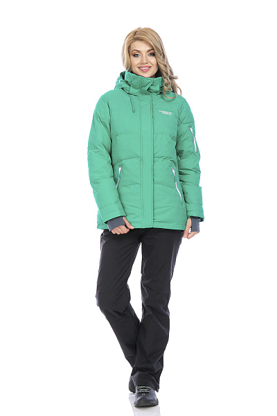 Женский зимний Пуховик Running River Зеленый, 8278117