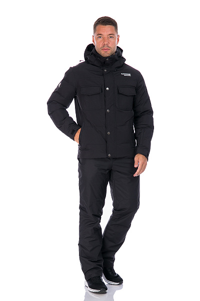 Мужской зимний Пуховик Running River Черный, 827871
