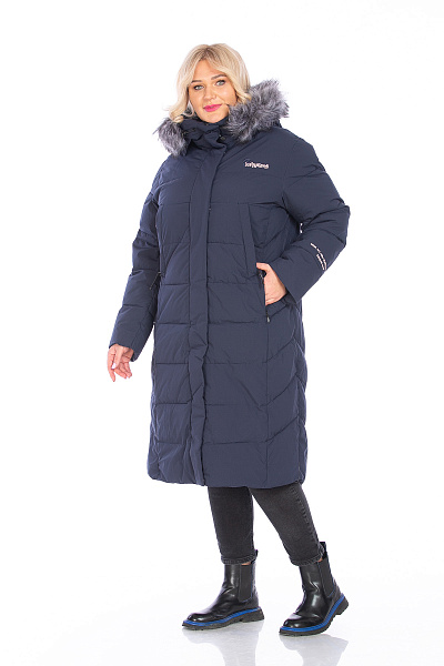 Пуховик WHS Темно-синий, 8783401