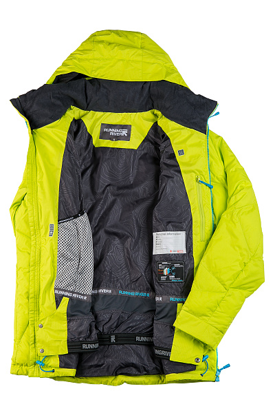 Мужской горнолыжный Пуховик Running River Желтый, 827872