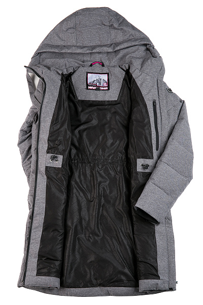 Женский зимний Пуховик WHS Серый, 8783314