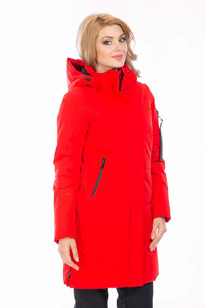 Женский зимний Пуховик WHS Красный, 8783289
