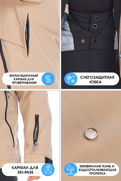 Куртка WHS Бежевый, 8783406