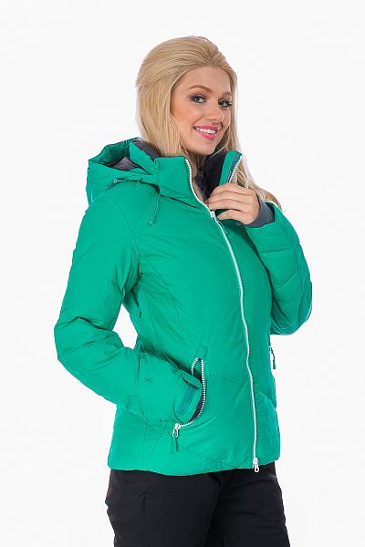 Женский горнолыжный Пуховик Running River Зеленый, 827867