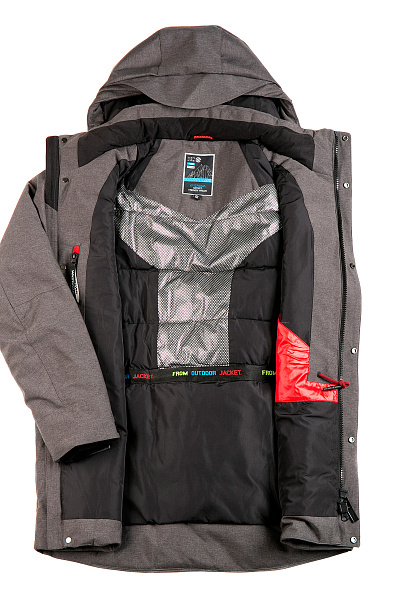 Мужская зимняя Парка WHS Темно-серый, 8783286