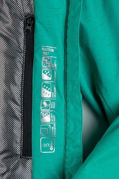 Женская горнолыжная Куртка WHS Зеленый, 8783233