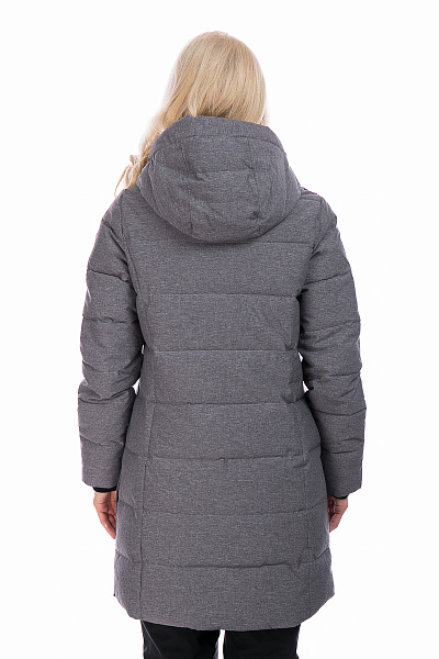 Женский зимний Пуховик WHS Серый, 8783217