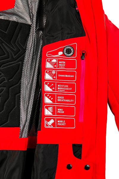 Женский горнолыжный Костюм WHS Красный, 8783330K1