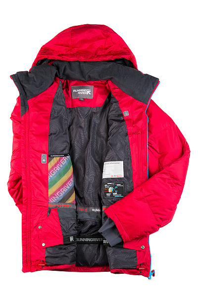 Мужской горнолыжный Пуховик Running River Красный, 827869