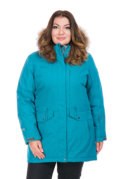 Женская зимняя Парка High Experience Бирюзовый, 6980375