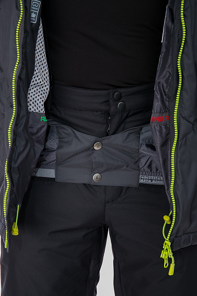 Мужской горнолыжный Пуховик Running River Серый, 827872