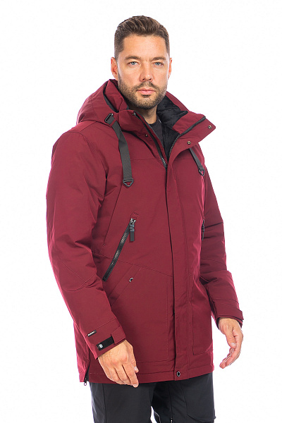 Мужская зимняя Парка WHS Бордовый, 8783357