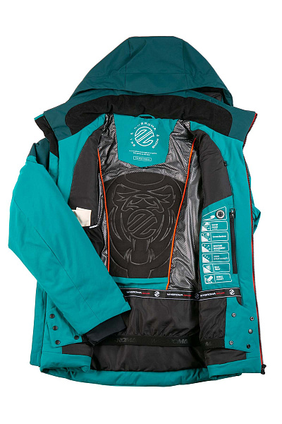 Мужской горнолыжный Костюм WHS Бирюзовый, 8783470K1