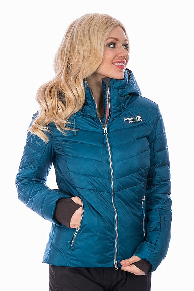 Женский горнолыжный Пуховик Running River Синий, 827826