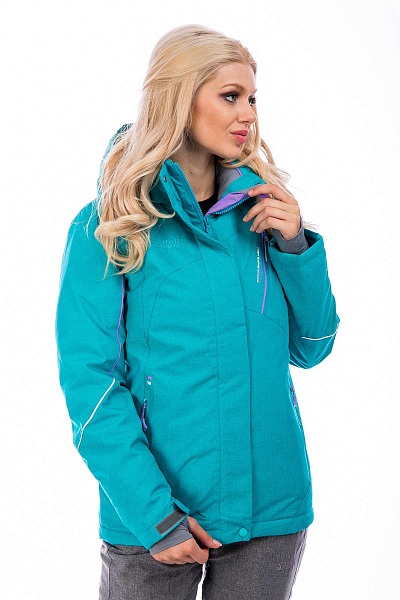 Женская горнолыжная Куртка High Experience Бирюзовый, 6980246