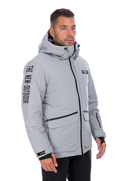 Мужская горнолыжная Куртка WHS Серый, 8783195