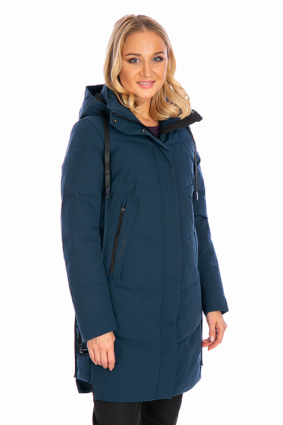 Женский зимний Пуховик WHS Серо-синий, 8783322