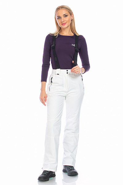 Женские горнолыжные Штаны WHS Белый, 8783350
