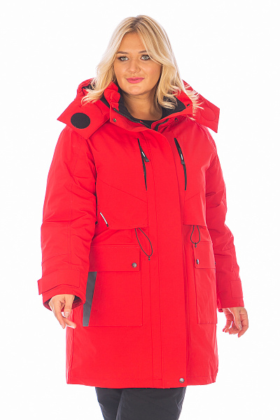 Женская зимняя Парка WHS Красный, 8783339