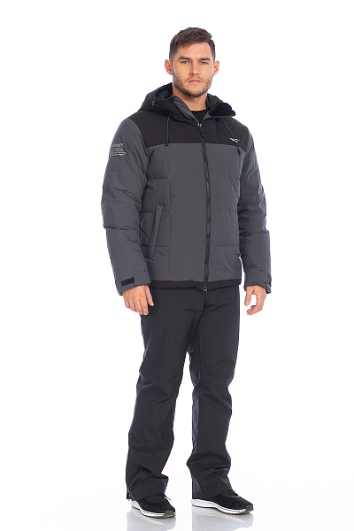 Мужской зимний Костюм Tisentele Темно-серый, 84766K1