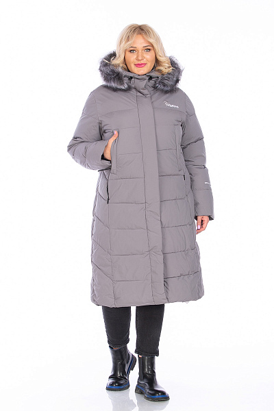 Пуховик WHS Серый, 8783401
