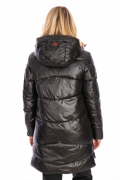 Женский зимний Пуховик Lafor Черный, 767011