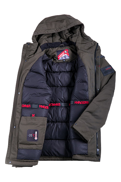 Мужская зимняя Парка WHS Хаки, 8783133