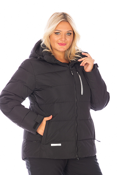Женский зимний Пуховик Lafor Черный, 76702
