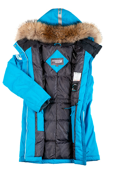 Женская зимняя Парка Running River Голубой, 8278109