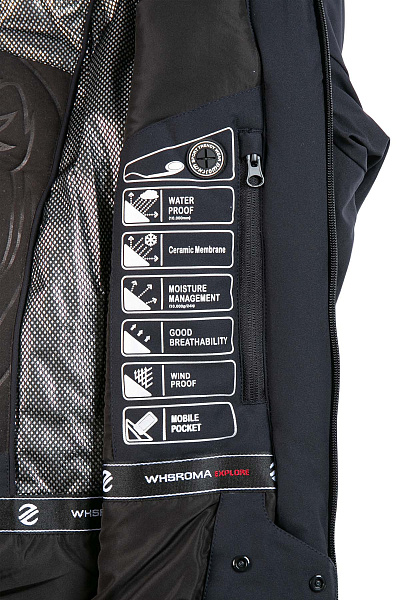 Мужской горнолыжный Костюм WHS Темно-серый, 8783467K1