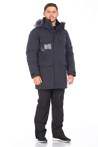 Парка WHS Темно-серый, 8783418