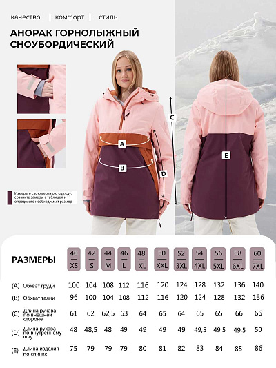 Анорак Lafor Брусничный, 7670169