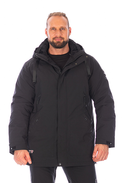 Мужская зимняя Парка WHS Черный, 8783357